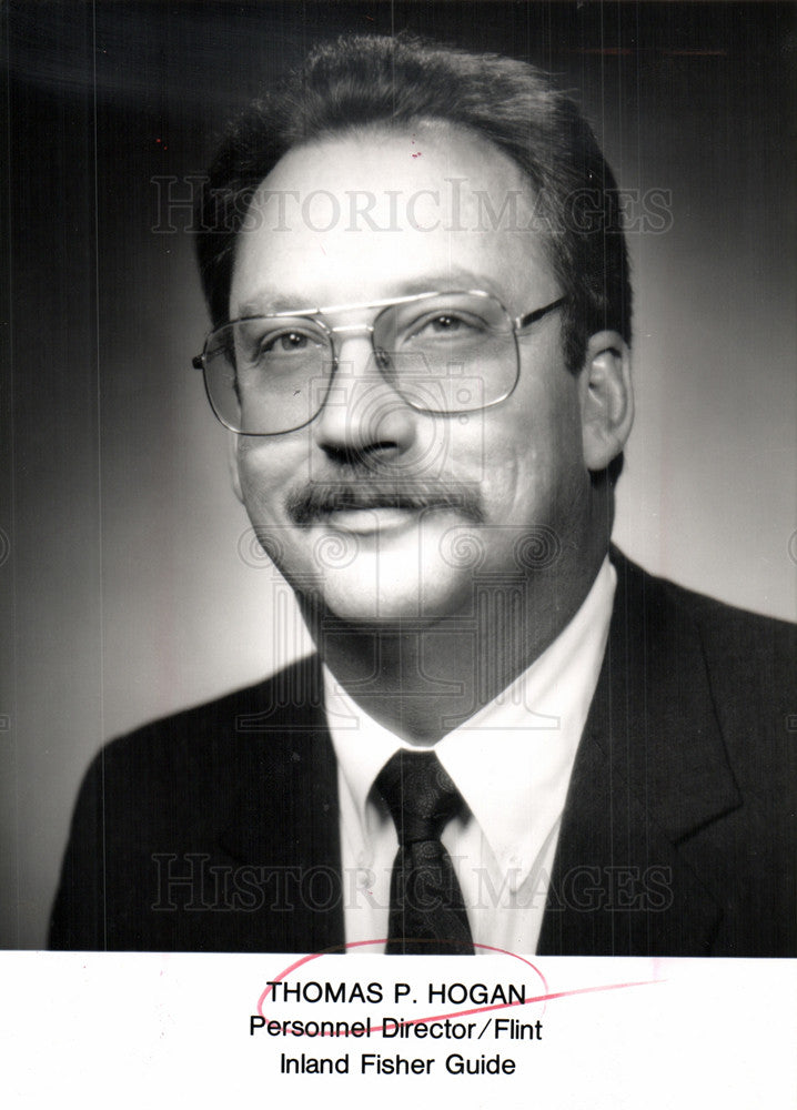 1985 Press Photo Thomas P. Hogan Inland Fisher Guide - Historic Images