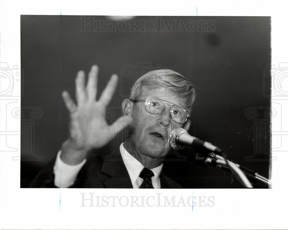 Press Photo Lou Holtz head football coach notre - Historic Images