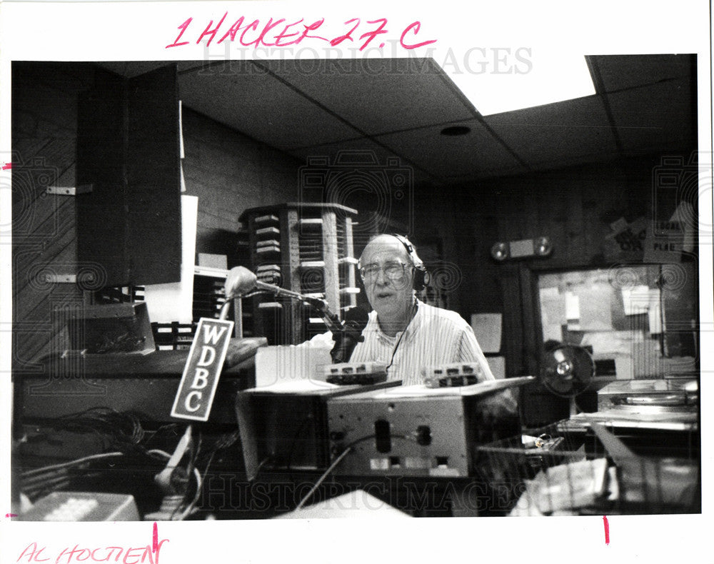 1991 Press Photo Al Holtien WDBC radio - Historic Images