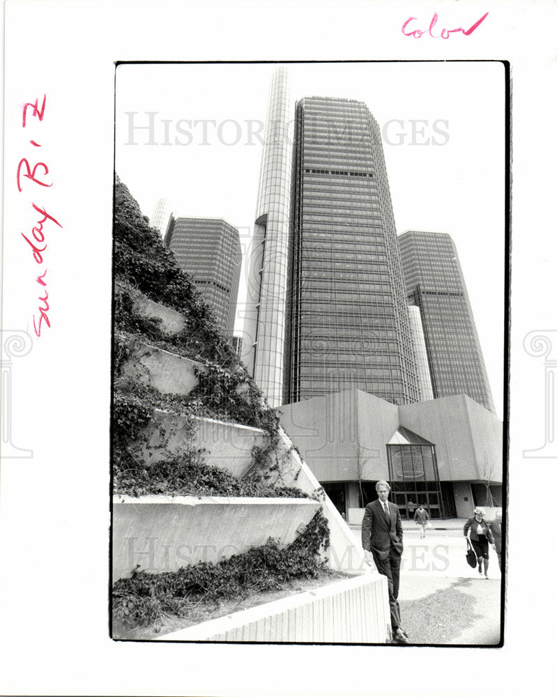 1985 Press Photo Stephen Horn RenCen Renaissance Center - Historic Images