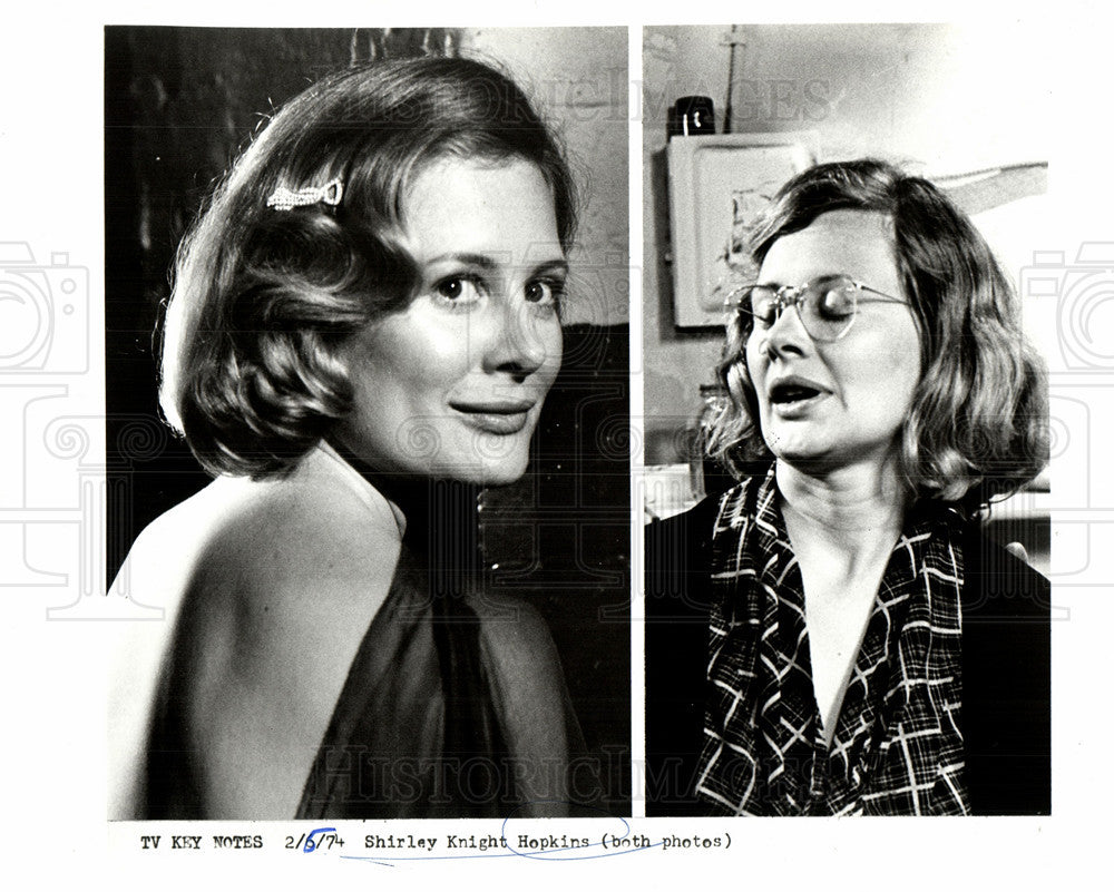 1974 Press Photo Shirley Knight Hopkins film actress - Historic Images