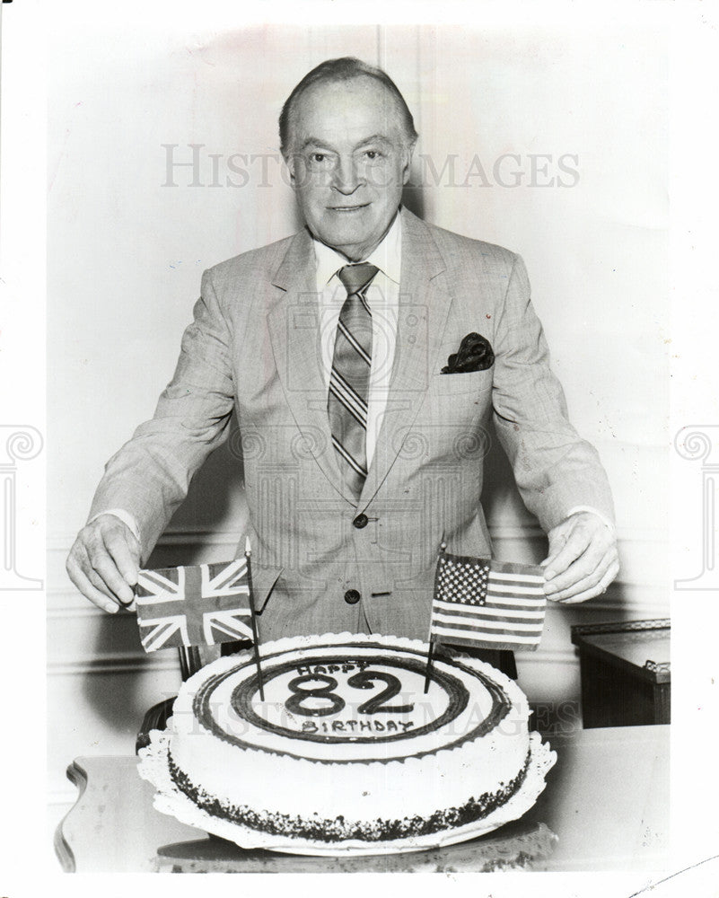 1986 Press Photo Bob Hopes Television actor birthday - Historic Images