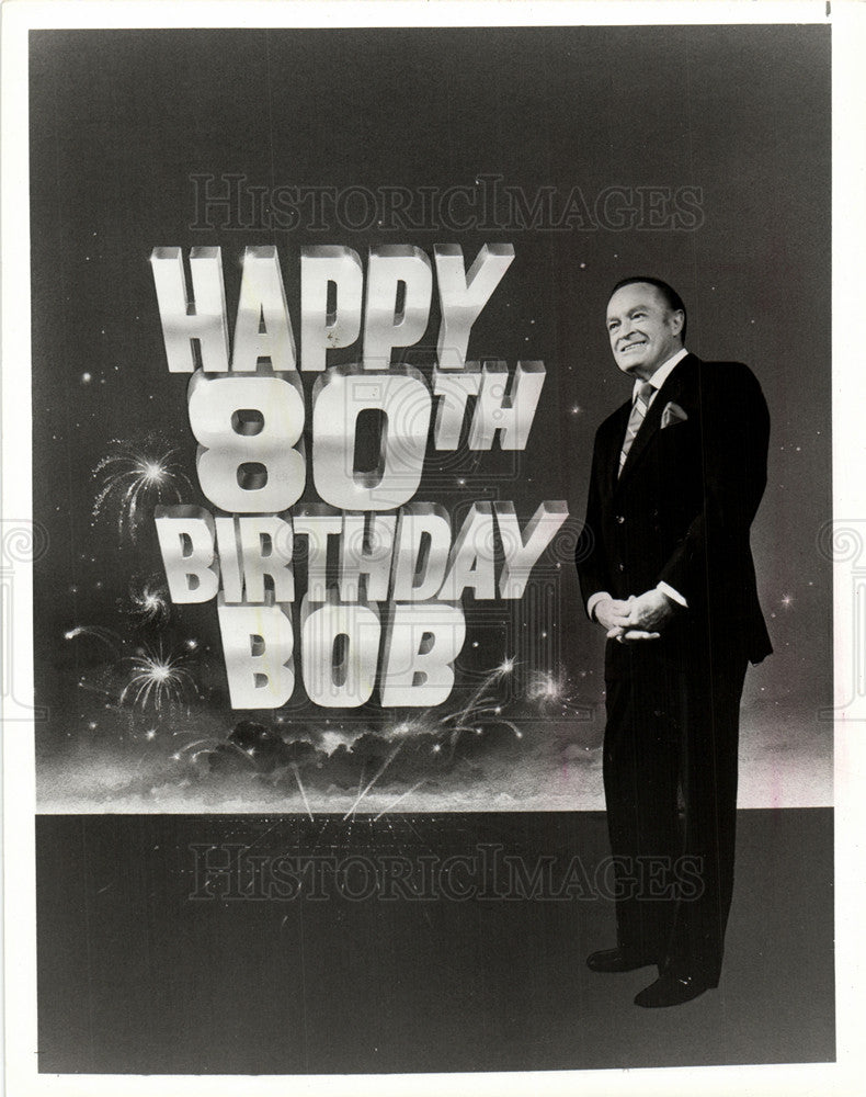 1983 Press Photo Bob Hope NBC TV Birthday Special - Historic Images