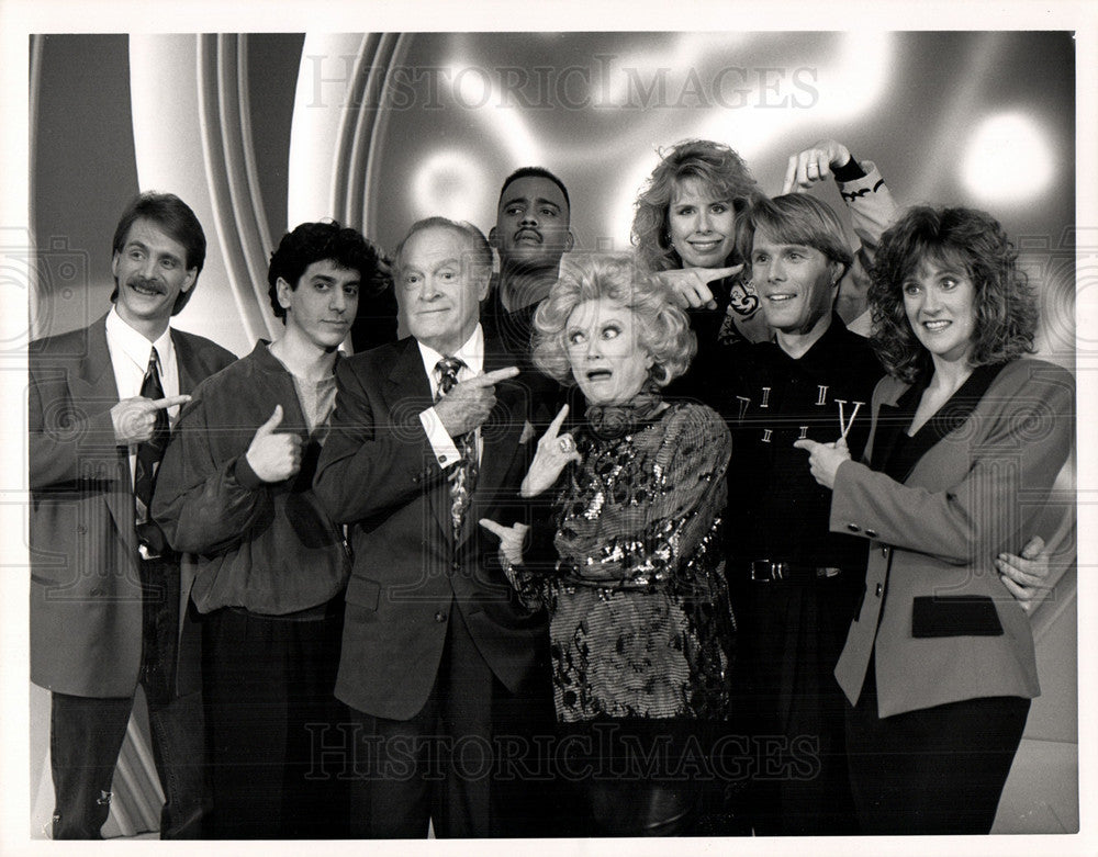 1992 Press Photo Bob Hope phyliss diller jeff foxworthy - Historic Images