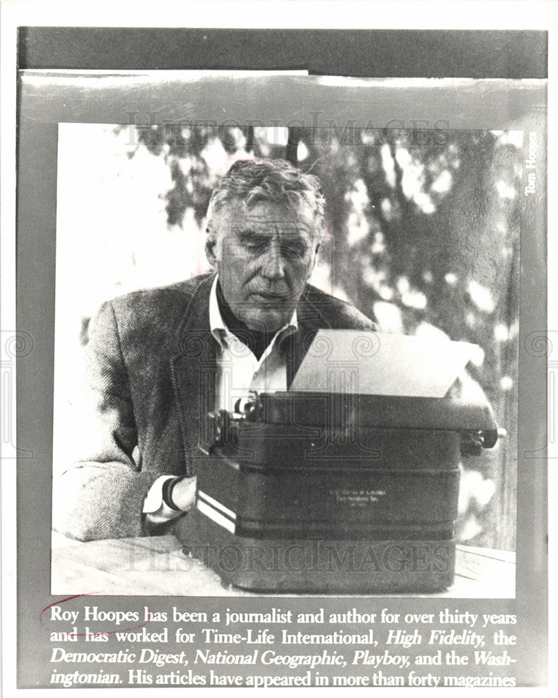 1983 Press Photo Roy Hoopes, journalist, author - Historic Images