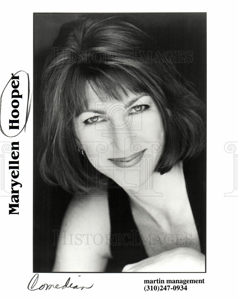 Press Photo Maryellen Hooper, comedienne - Historic Images