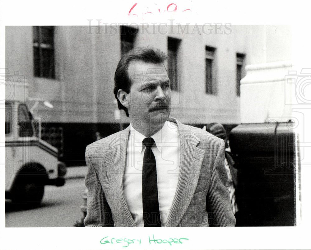 1991 Press Photo Gregory Hooper federal court Detroit - Historic Images