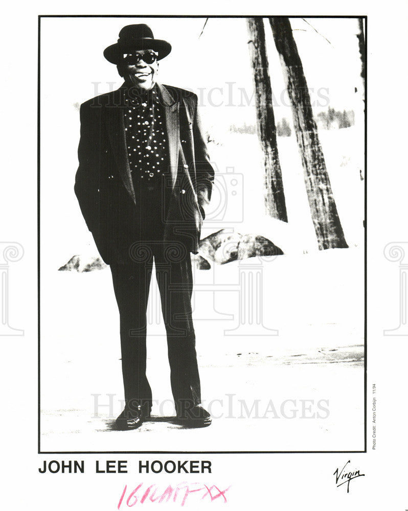 1995 Press Photo John Lee Hooker American singer - Historic Images