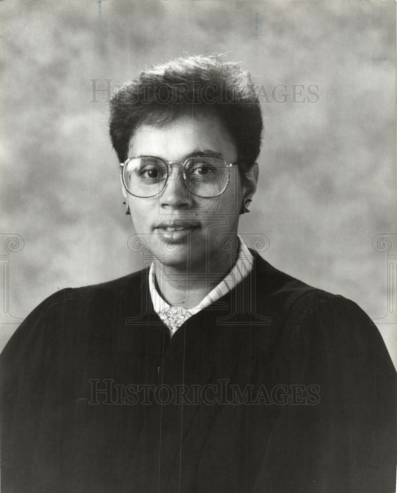 1992 Press Photo Denise Hood  US Federal Judge Detroit - Historic Images