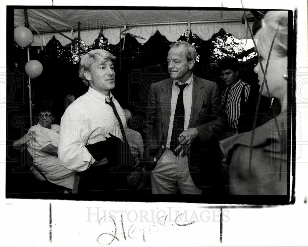 1990 Press Photo David Honigman Senate Candidate Mich - Historic Images