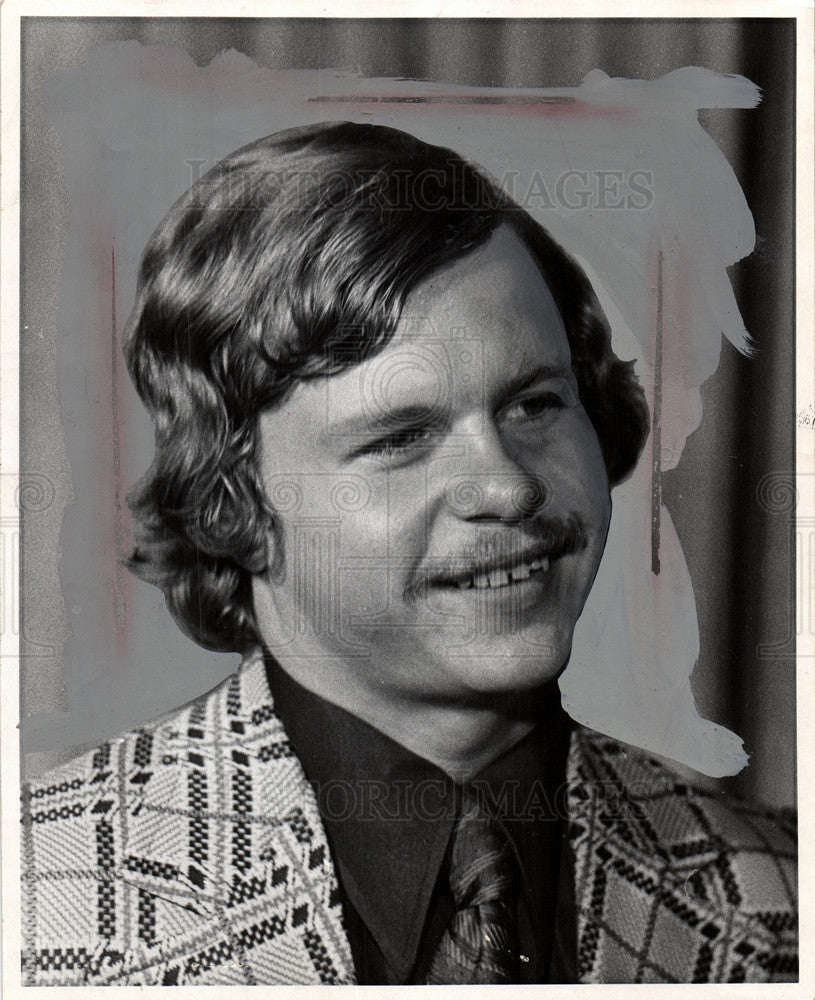 1975 Press Photo Marty Howe professional ice hockey - Historic Images