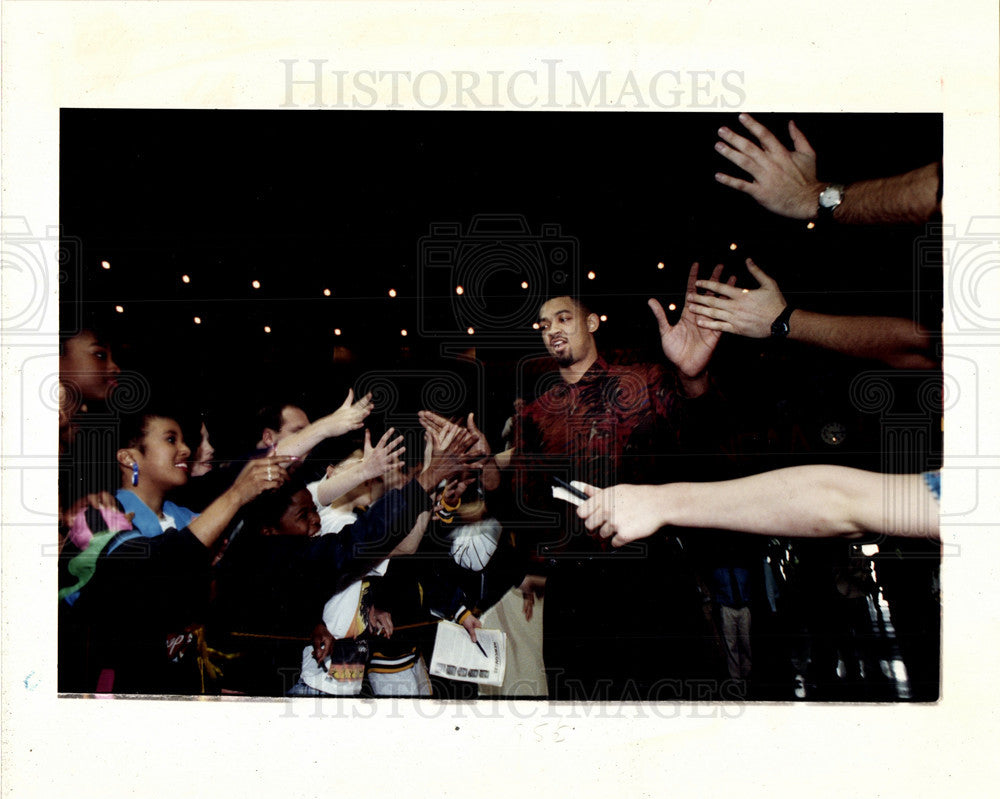 1992 Press Photo Juwan Howard Basketball Player - Historic Images