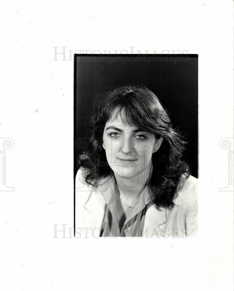 1983 Press Photo Johnette Howard auhor writer columnist - Historic Images