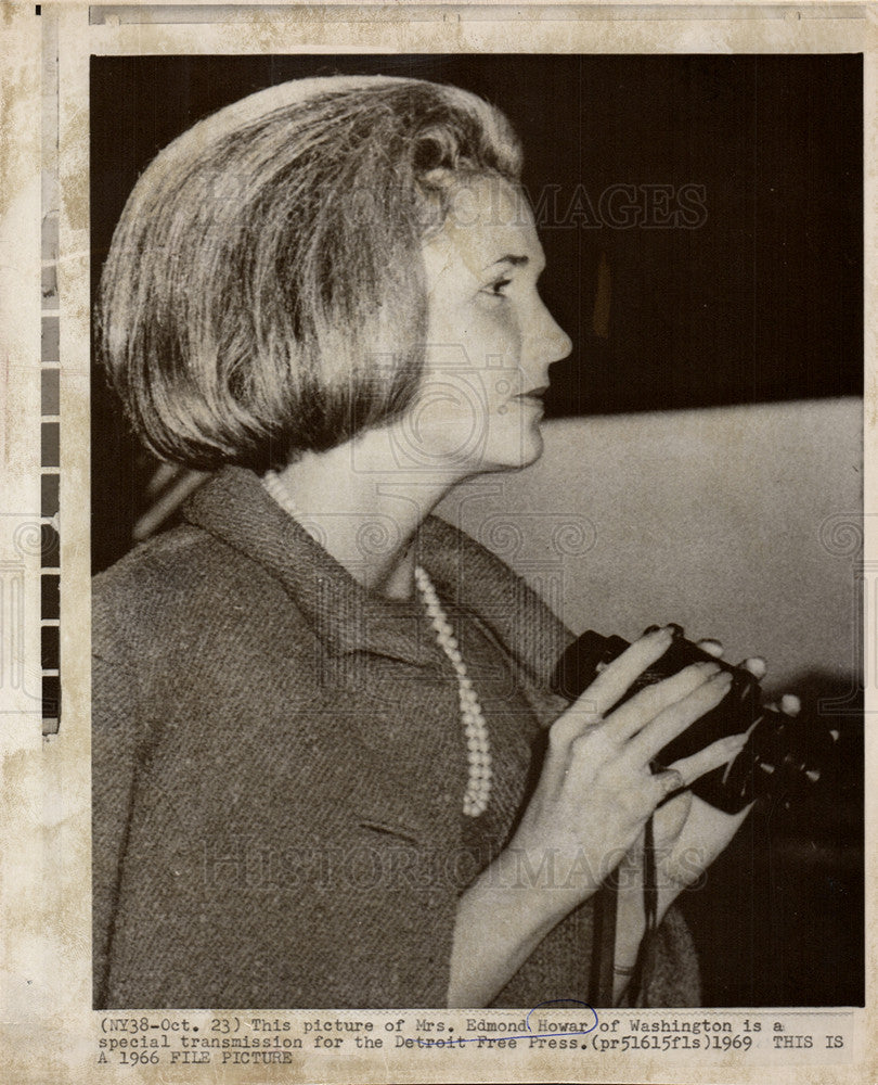 1969 Press Photo Mrs.Edmond Howar, Washington - Historic Images