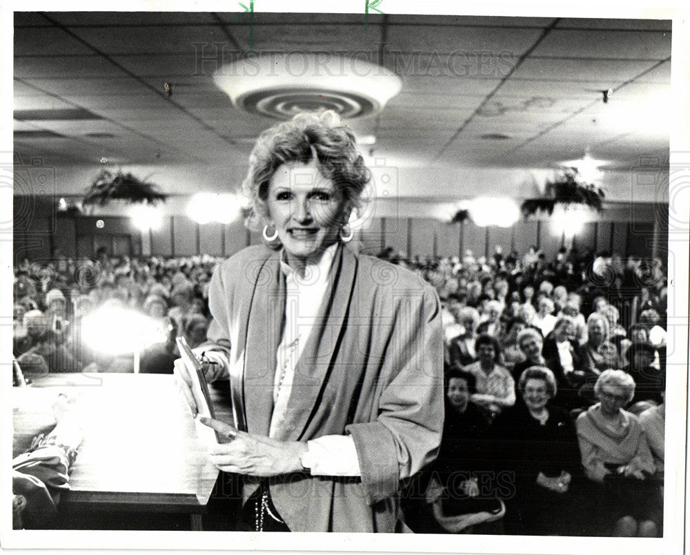 1985 Press Photo Barbara Howar, Interviewer - Historic Images