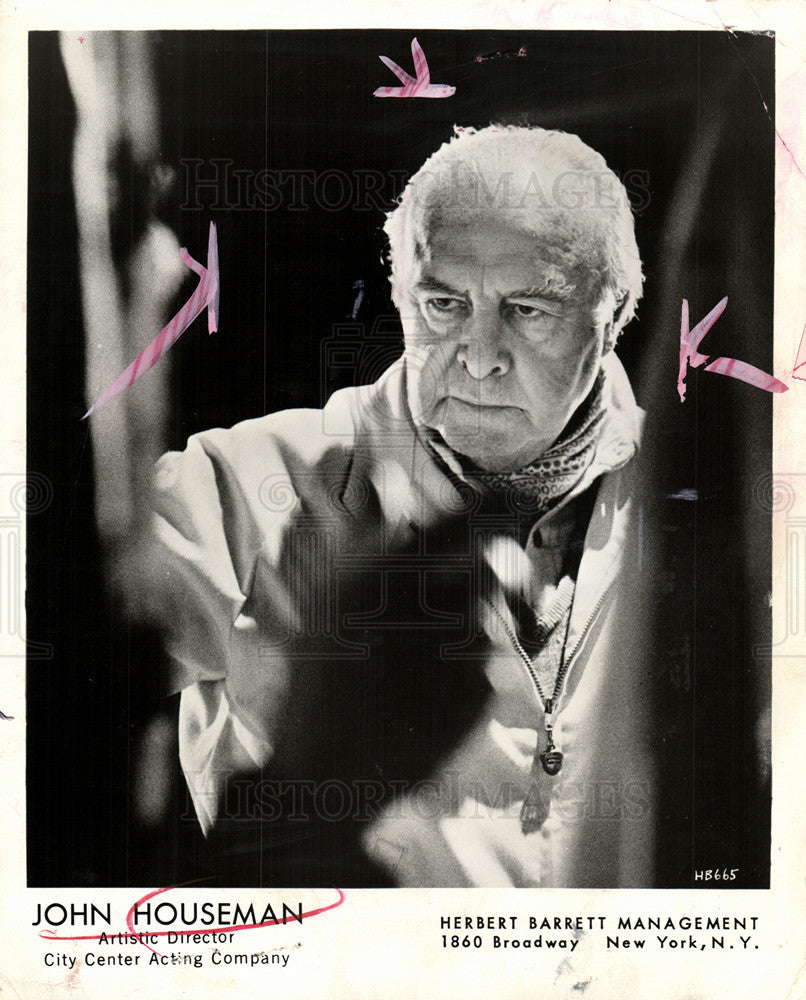 1973 Press Photo John Houseman actor and film producer - Historic Images