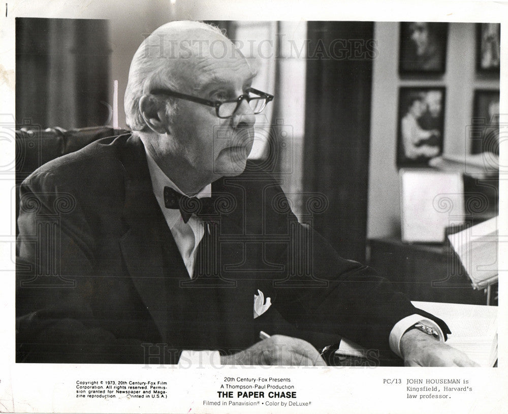 1973 Press Photo John Houseman American actor - Historic Images