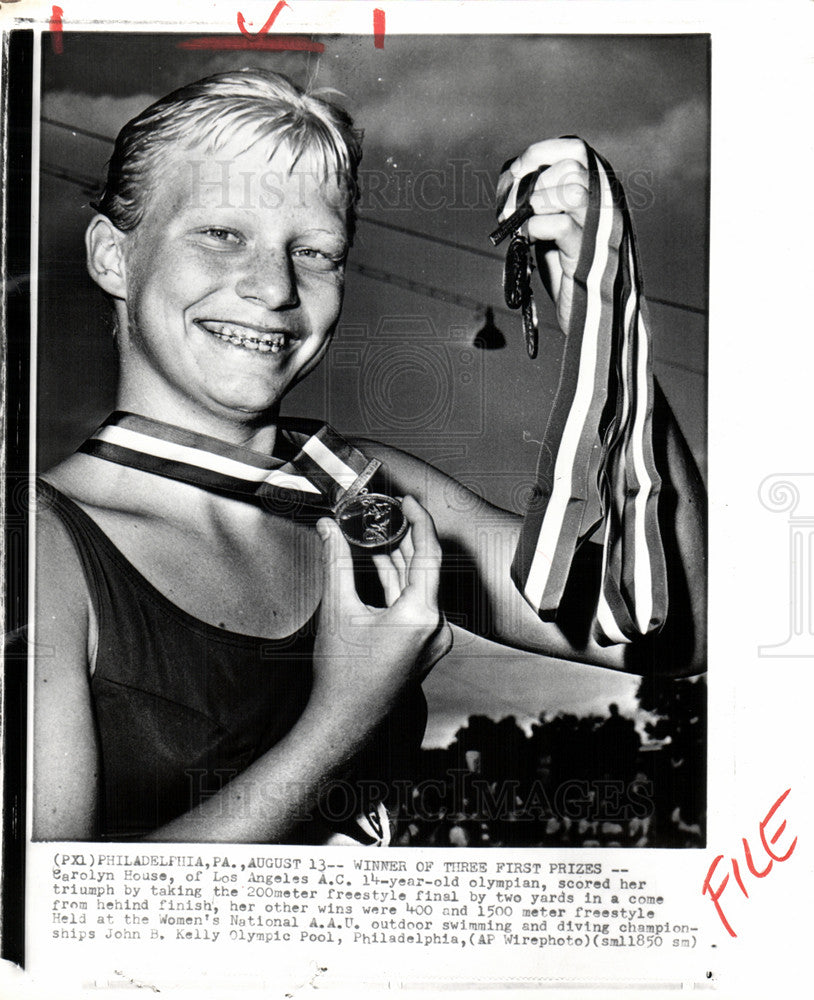 1961 Press Photo Carolyn House Wins Three First Prizes - Historic Images