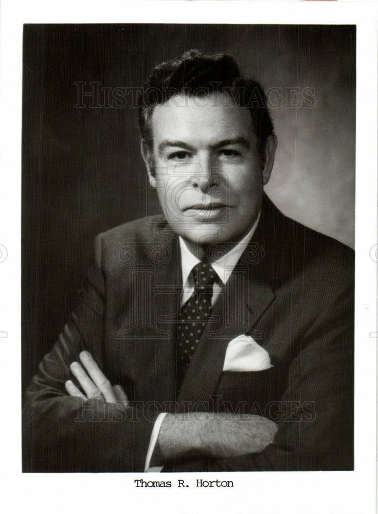 1984 Press Photo THOMAS R. HORTON, management expert - Historic Images