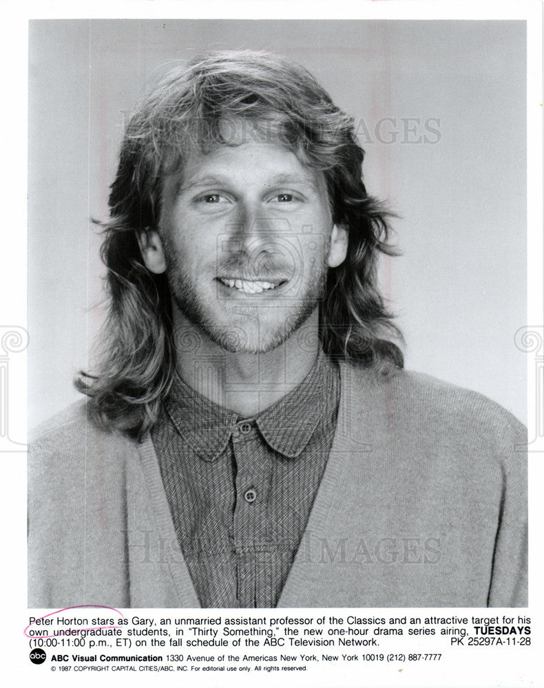 1989 Press Photo Peter Horton Actor - Historic Images