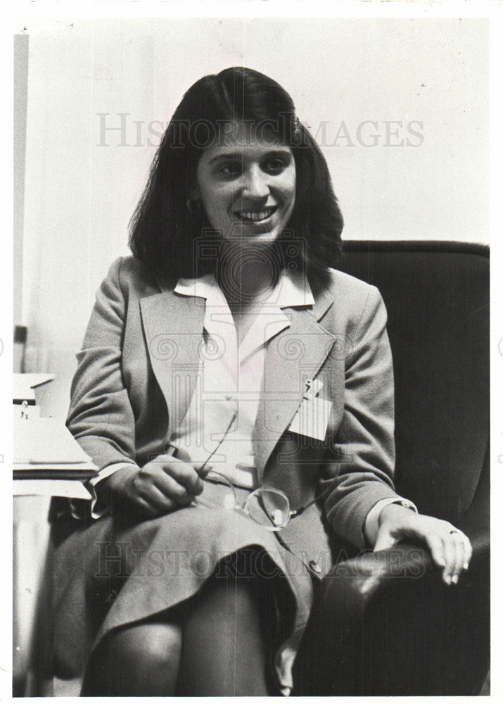 1980 Press Photo Jennifer Horstkotte Henry Ford Hosp - Historic Images