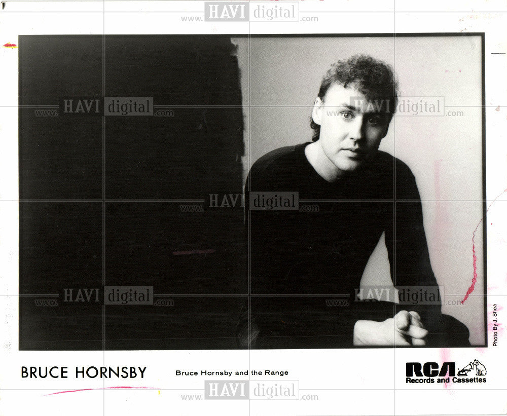 1987 Press Photo Bruce Hornsby Singer Pianist Songwrite - Historic Images