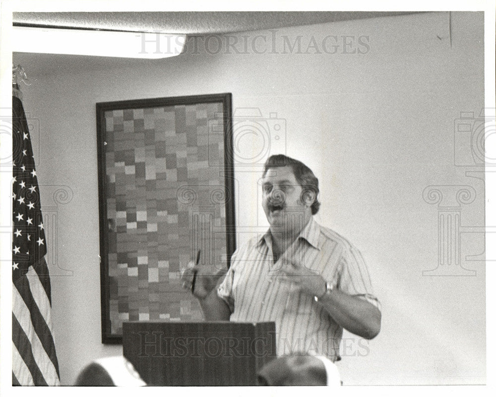 1979 Press Photo Carlton Horner chief organizer UAW - Historic Images