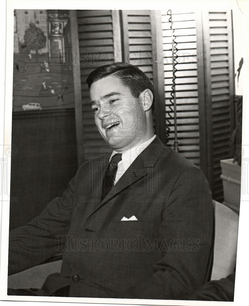 Press Photo Joseph L. Hudson Junior businessman - Historic Images