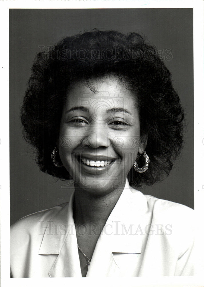 1985 Press Photo Dianne Hudson black journal - Historic Images