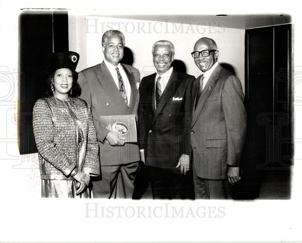 1990 Press Photo Paul Hubbard Black United Fund dinner - Historic Images