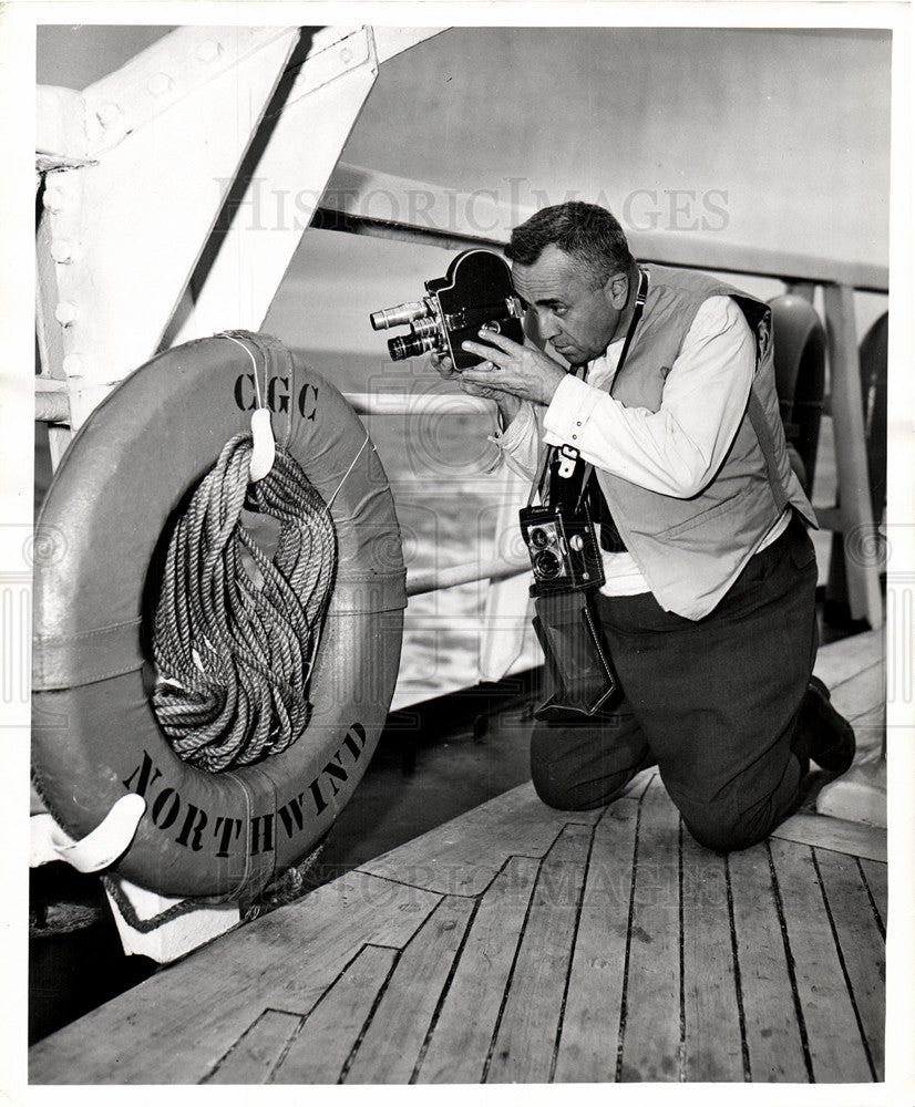 1950 Press Photo Hubbard Glacier Priest icebreaker - Historic Images