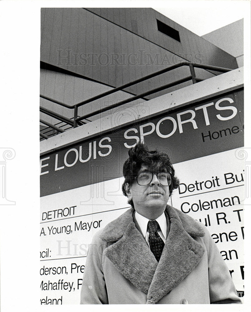 1980 Press Photo Clark Hoyt American journalist Detroit - Historic Images