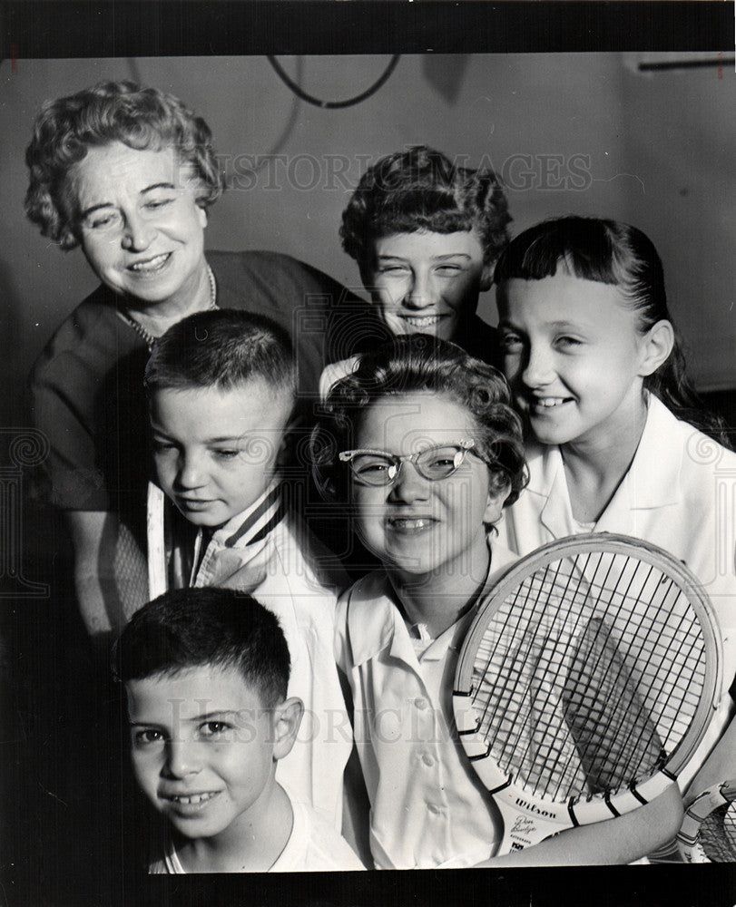 1960 Press Photo Jean Hoxie tennis coach - Historic Images