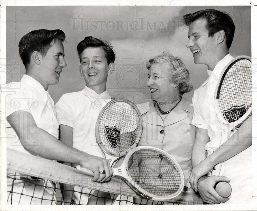 1951 Press Photo Jean Hoxie Tennis Coach Michigan sport - Historic Images