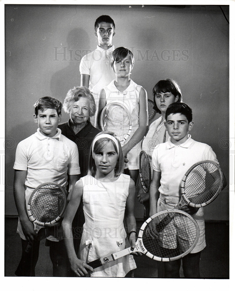 1967 Press Photo Hoxie, tennis - Historic Images