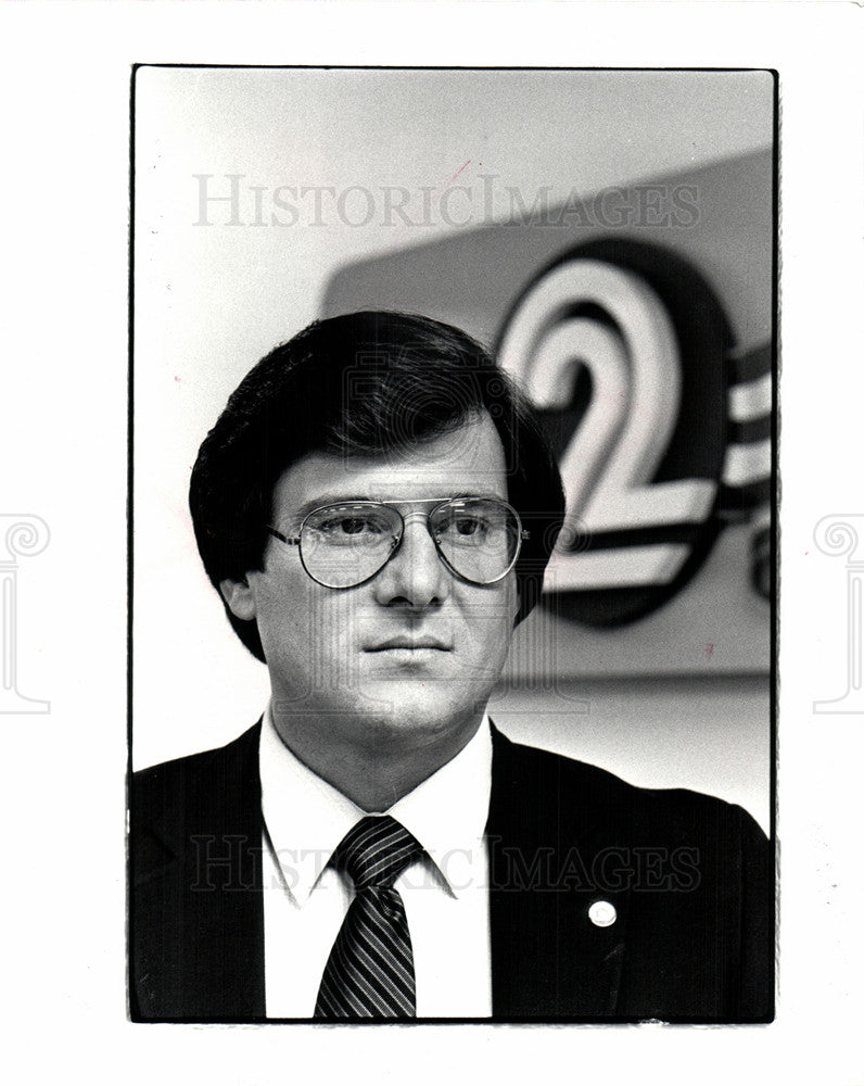 1982 Press Photo WJBK-TV John Howell Detroit Director - Historic Images