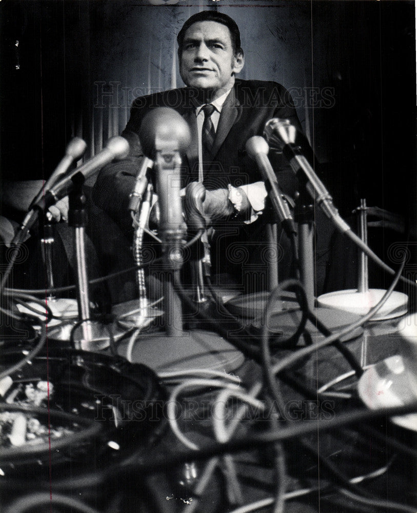 1969 Press Photo Harold Hughes Governer Iowa Democrat - Historic Images