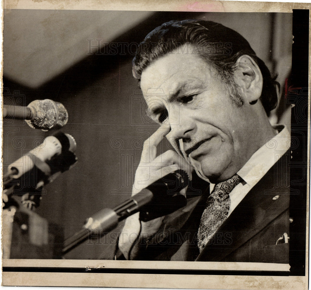 1973 Press Photo Harold Hughes Senator Governer Iowa - Historic Images