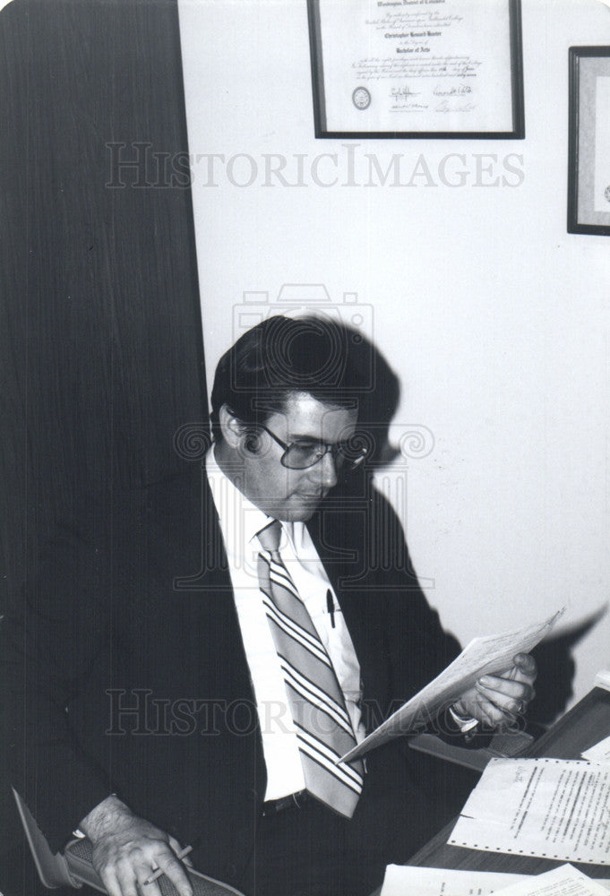 1982 Press Photo Chris Hunter,  actor - Historic Images