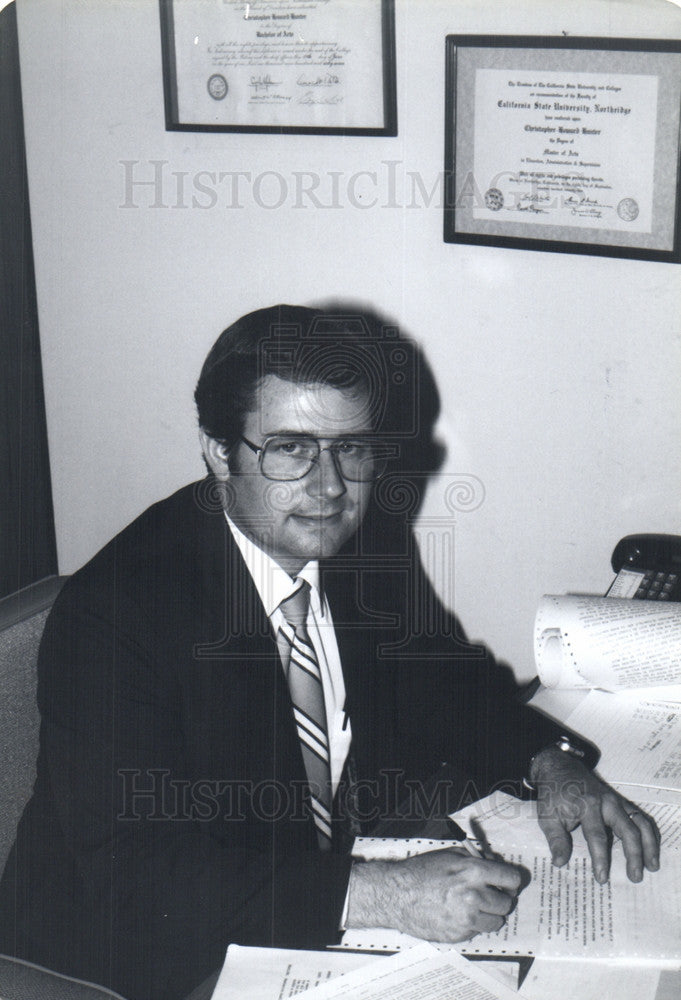 1982 Press Photo Chris Hunter - Historic Images