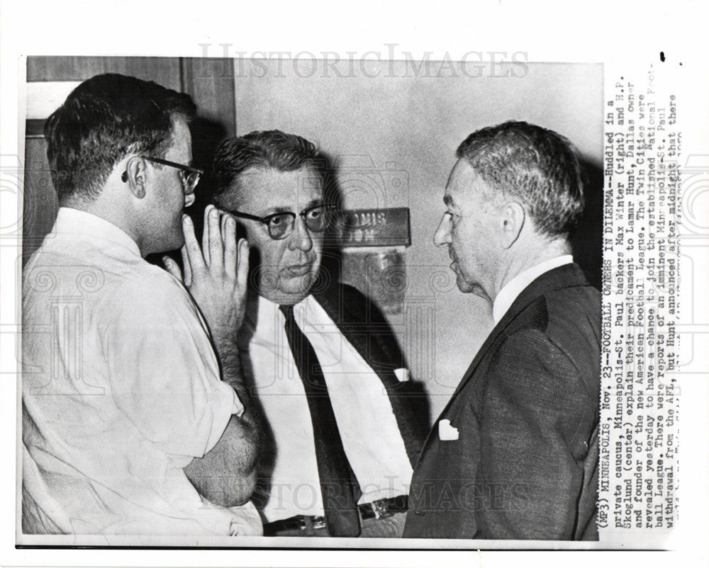 Press Photo Max Winter H.P. Skoglund Minneapolis - Historic Images