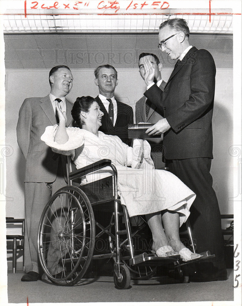 1959 Press Photo Josephine Hunsinger Representative - Historic Images