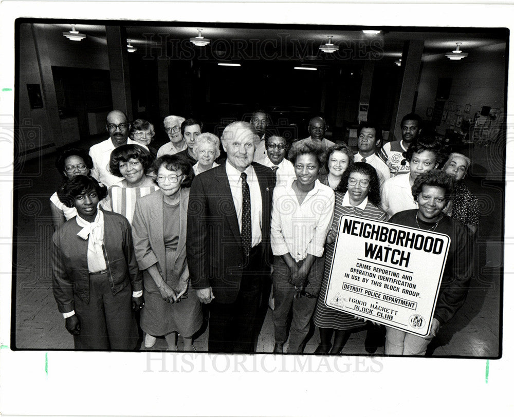 1985 Press Photo James Humphrey, Neighborhood Watch - Historic Images