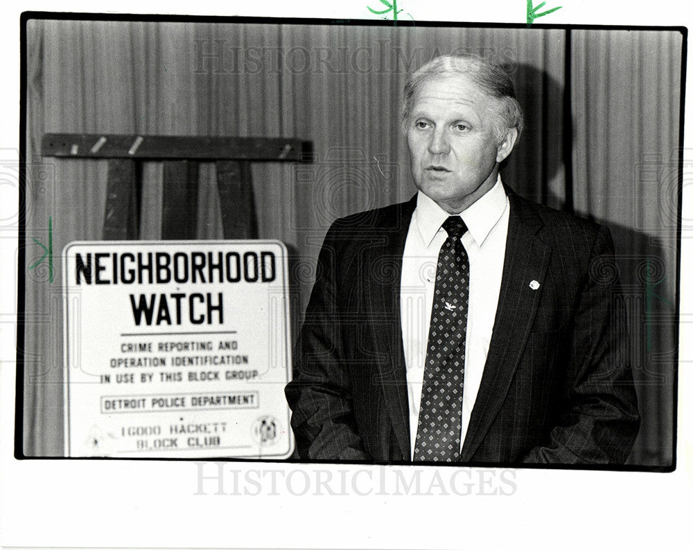 1985 Press Photo James Humphrey retired police - Historic Images