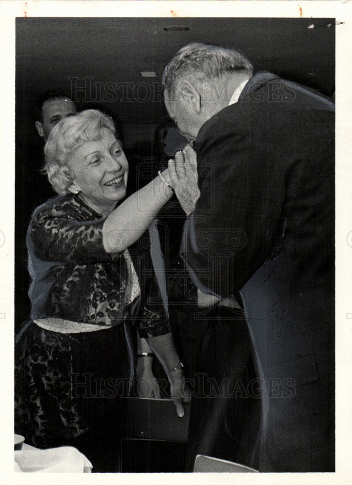 1964 Press Photo President Johnson Hubert Humphrey - Historic Images