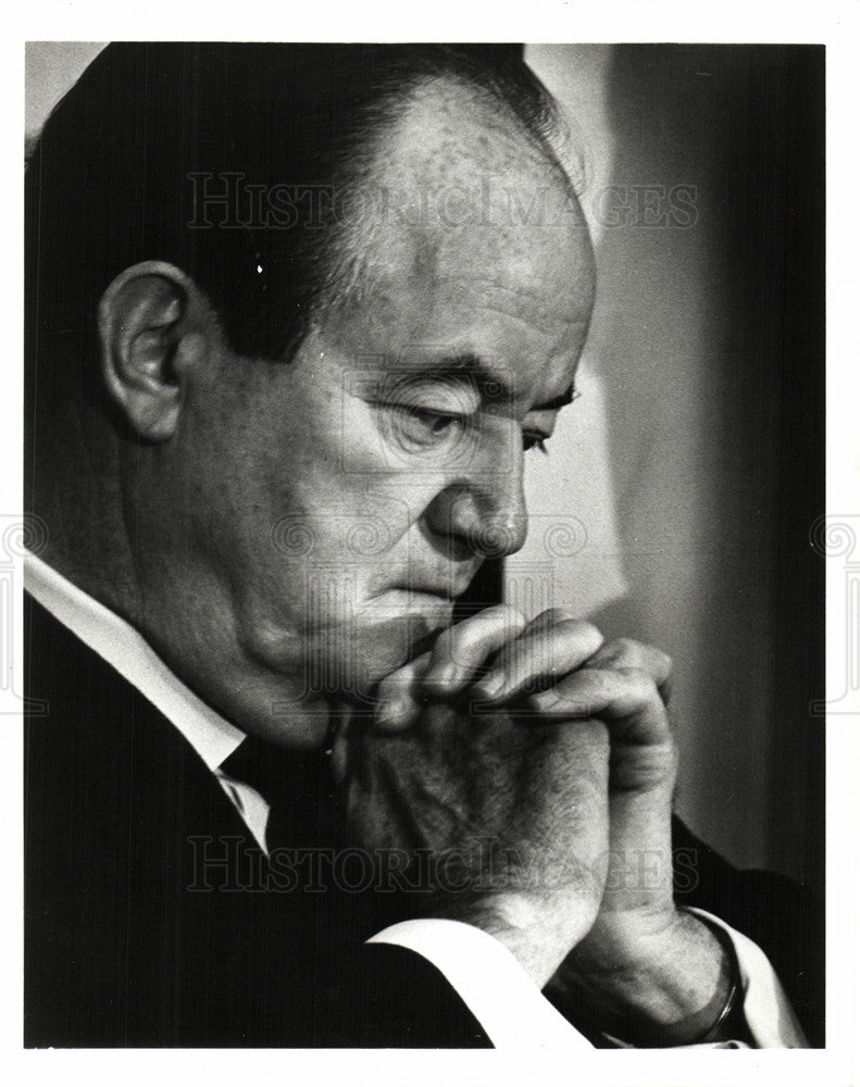 Press Photo Hubert Horatio Humphrey president - Historic Images