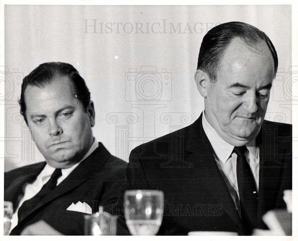 1967 Press Photo Detroit Cavanaugh Humphrey Mayor - Historic Images