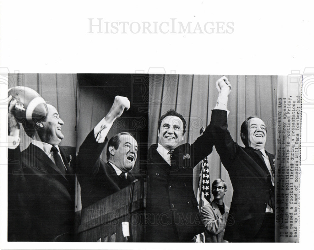 Press Photo Vice President Hubert Humphrey - Historic Images