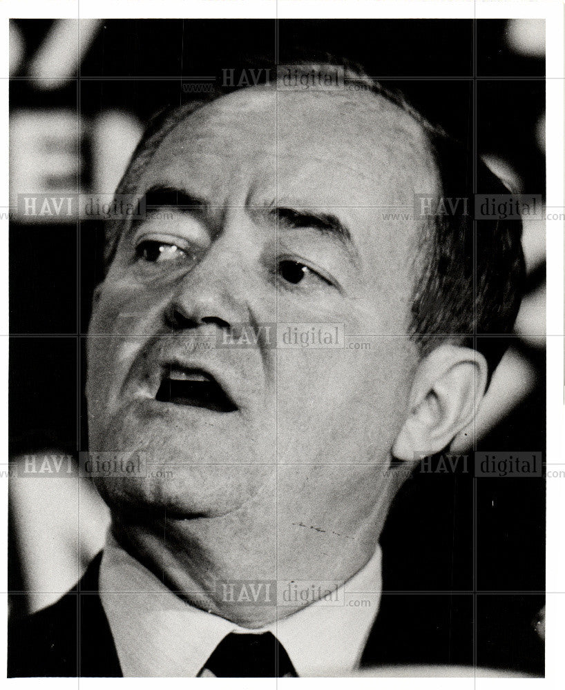 Press Photo Humphrey Politics presidential - Historic Images