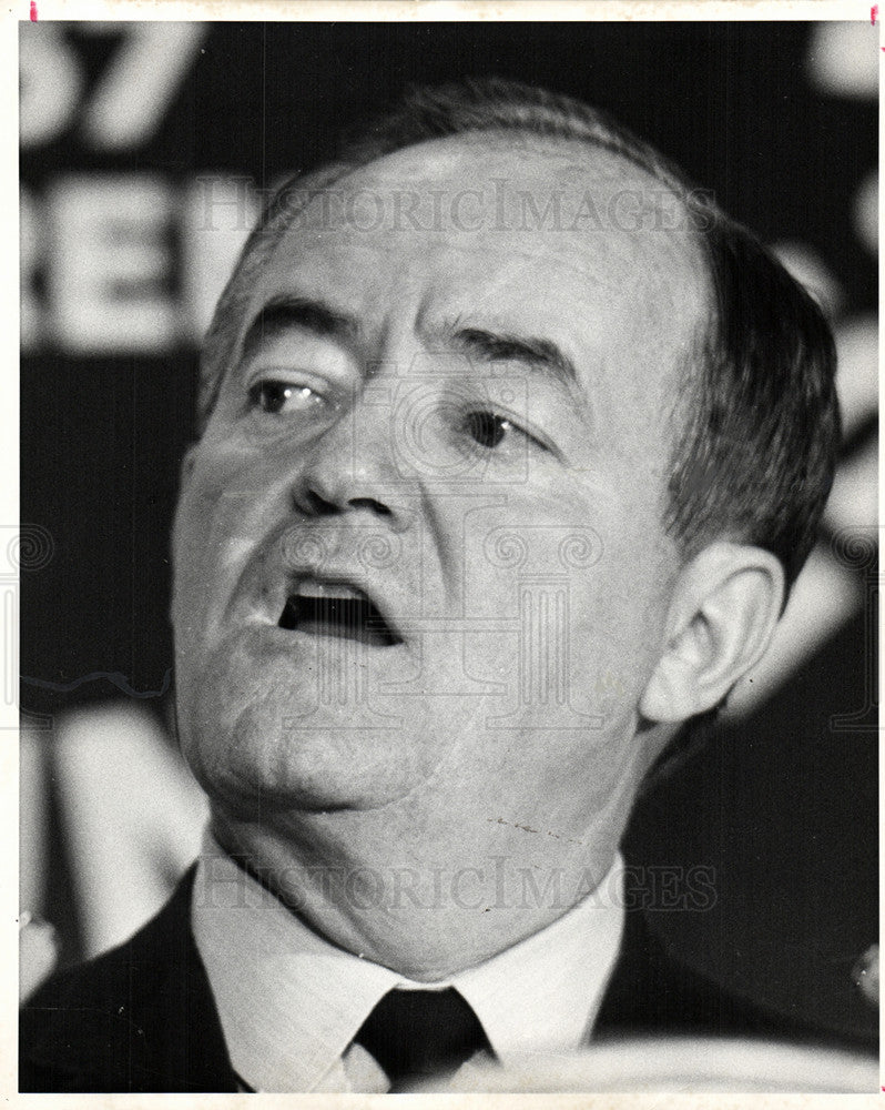 1967 Press Photo Vice President Hubert Humphrey - Historic Images